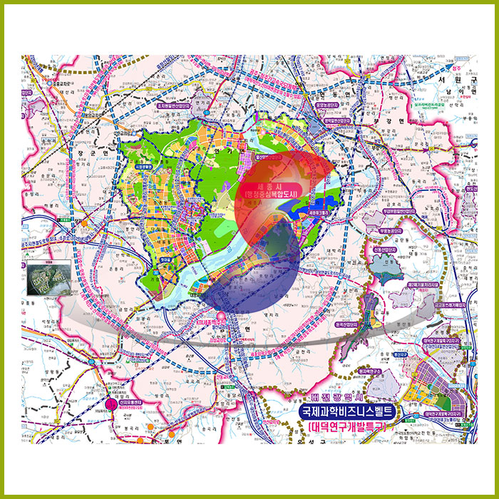 세종공주 개발계획도 [양면코팅 종이]