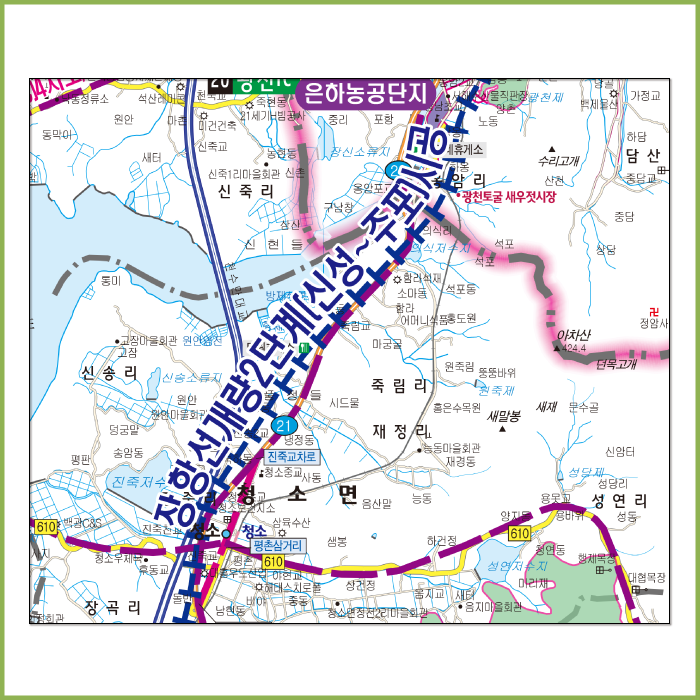 보령시 개발계획도 [양면코팅 종이]