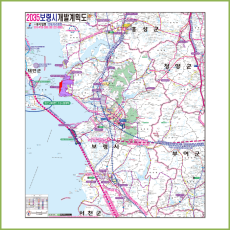 보령시 개발계획도 [ 족자 ]