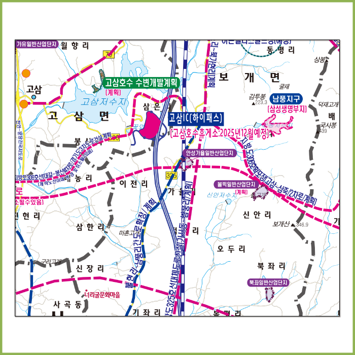 반도체클러스터주변현황도 [ 족자 ]