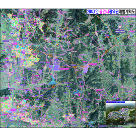 용인시광역권개발계획구상도 [롤스크린] 300cm×264cm
