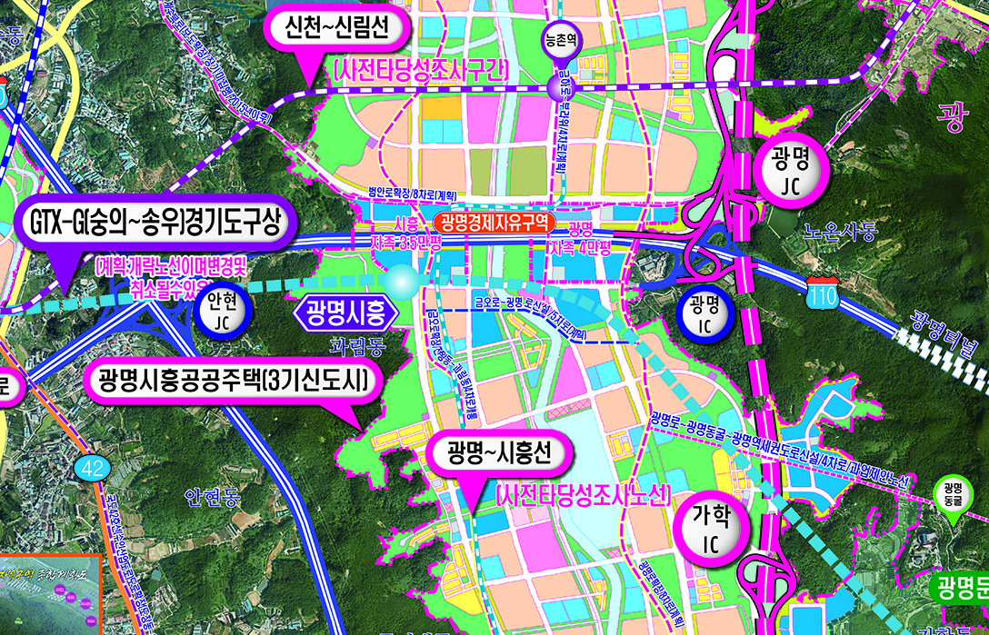 2030광명시위성개발계획도(롤스크린)